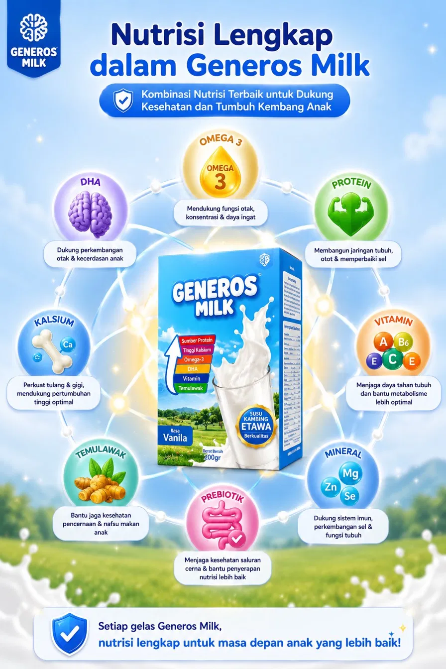 Nutrisi lengkap dalam Generos Milk
